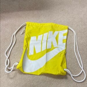 Nike Yellow Drawstring Bag